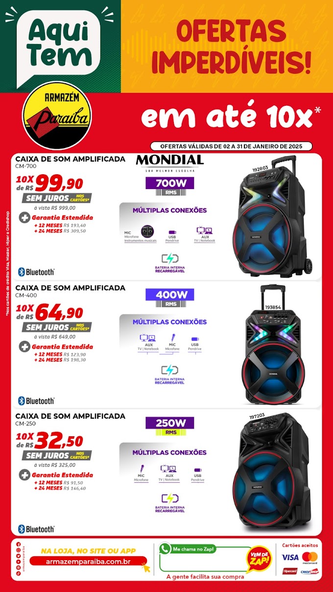 APROVEITE AS OFERTAS DO SALDO DE BALANÇO DO PARAÍBA