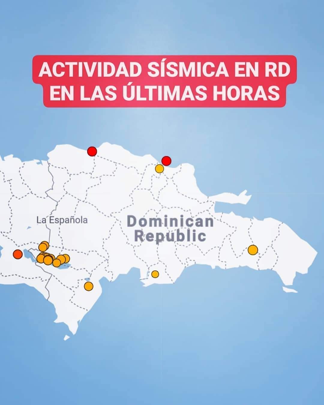 República Dominicana registra 17 temblores de tierra en las últimas horas