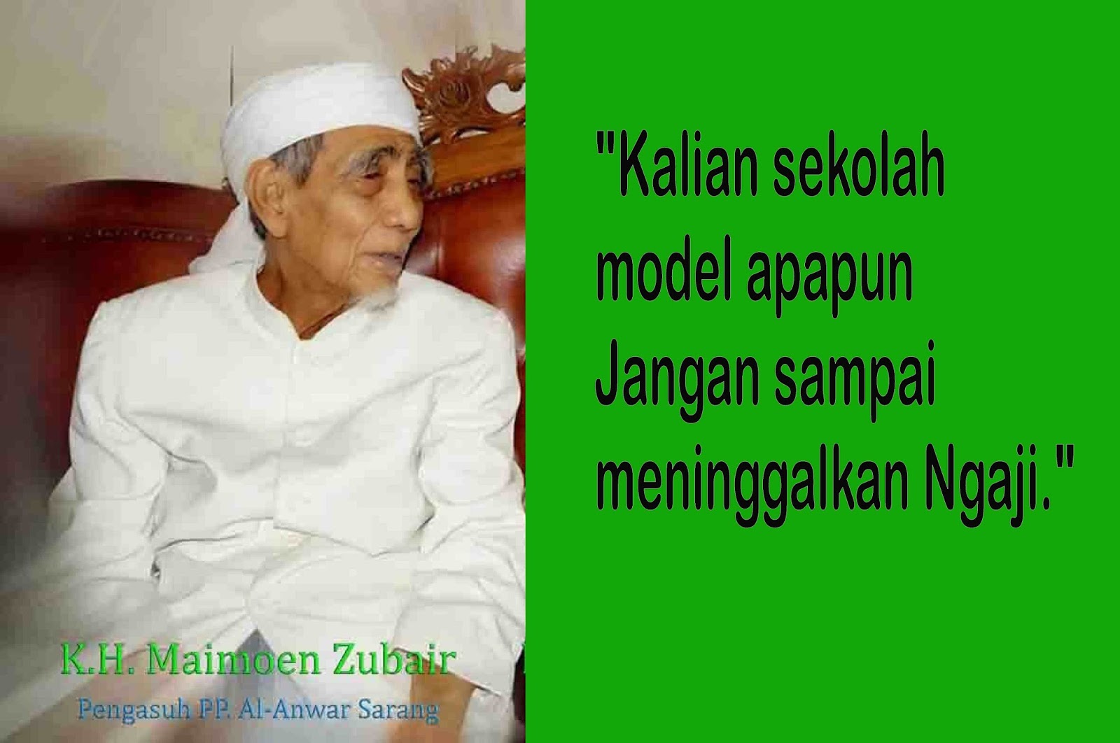 Nasehat Mbah Maimoen Zubair Buat Generasi Muda Meme Comic Santri