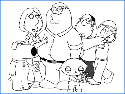 Family Coloring Pages on Family Guy Coloring Pages