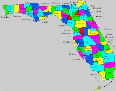 Florida County Map City