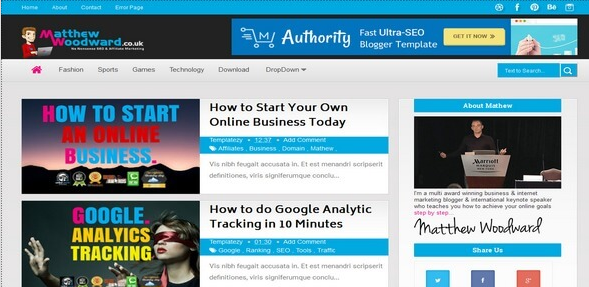 Authority Premium Blogger Template Free Download/Premium By Free