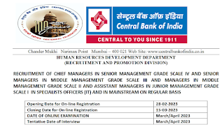 Central Bank of India 147 Engineering and other jobs