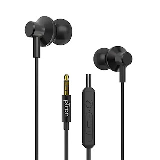 pTron Pride Lite HBE (High Bass Earphones) in-Ear Wired Headphones with in-line Mic