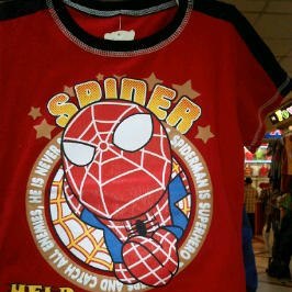 busana kartun spiderman