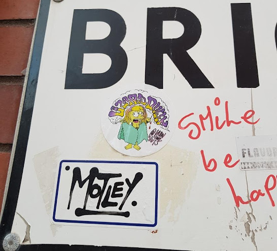 Lisa Simpson sticker in Manchester