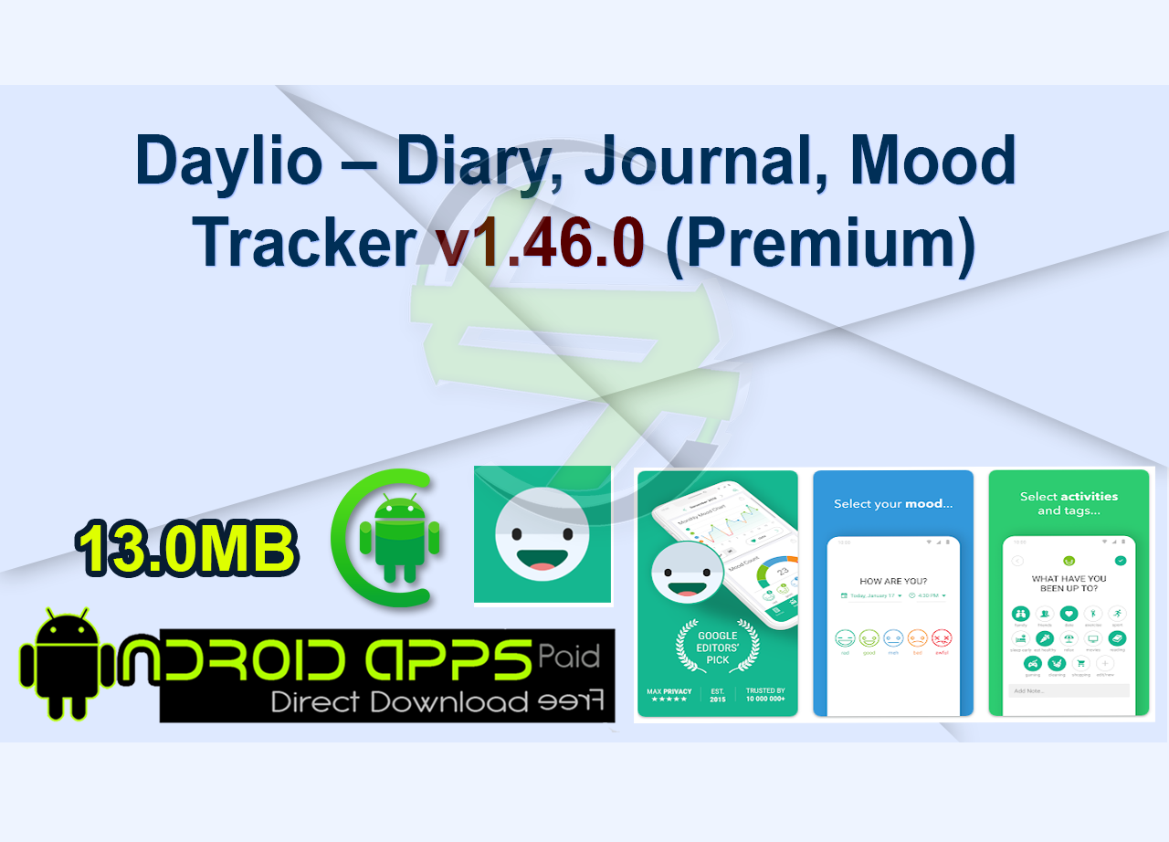 Daylio – Diary, Journal, Mood Tracker v1.46.0 (Premium)