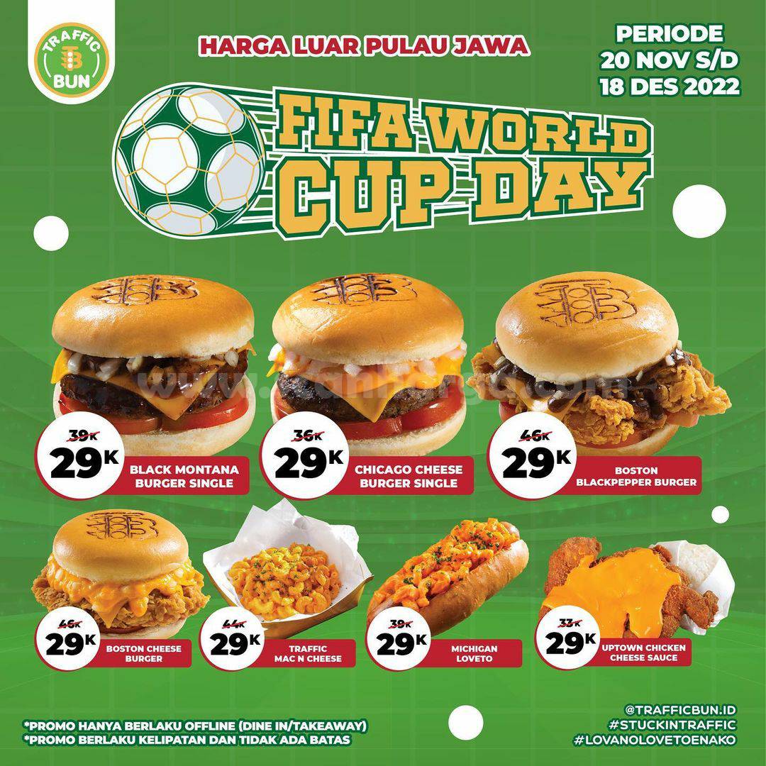 Promo TRAFFIC BUN Spesial FIFA WORLD CUP DAY ! Paket Serba 25Ribu 3