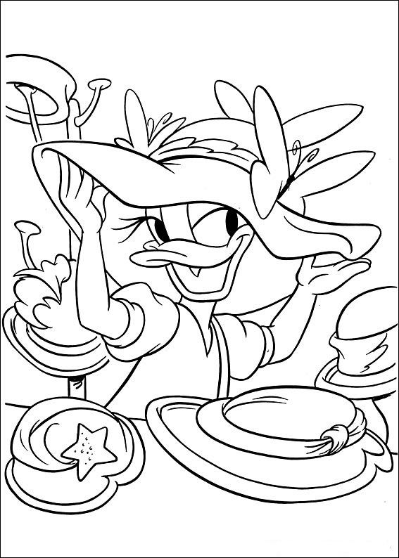 Download Fun Coloring Pages: Disney Daisy Duck Coloring Pages