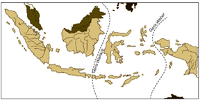 Batas-batas wilayah paparan sunda dan paparan sahul