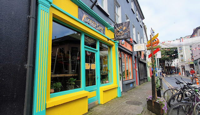 Shopfront of a gluten-free Latin American street-food restaurant in Galway city centre