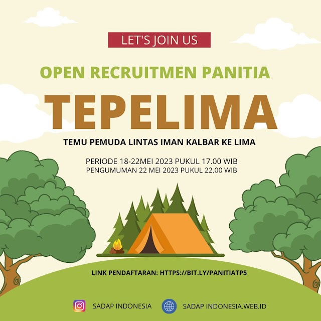 Pendaftaran Panitia Tepelima ke-V, Segera Daftarkan Dirimu