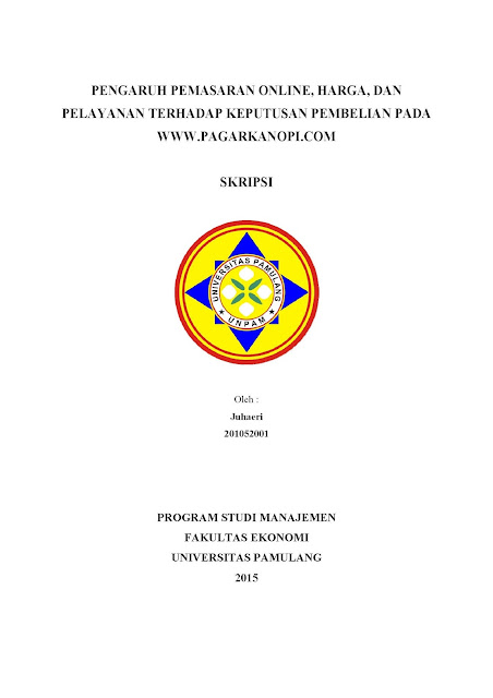 Cover depan SKRIPSI Manajemen UNPAM - Skripsi UNPAM