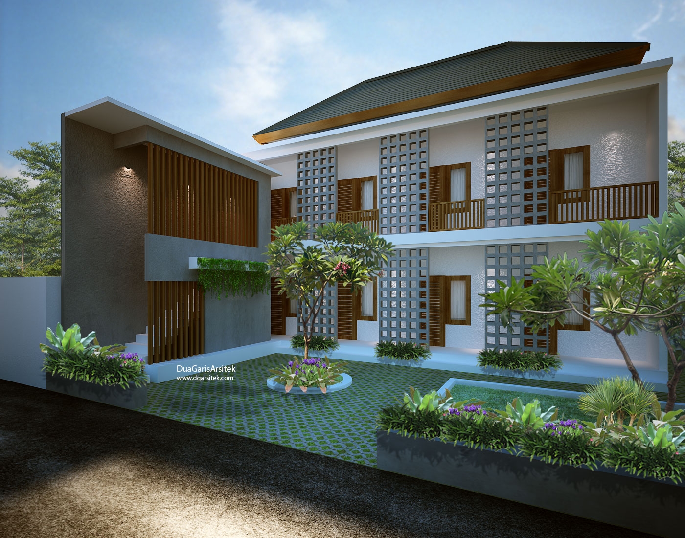 Desain Rumah Kost Mewah 6 Kamar