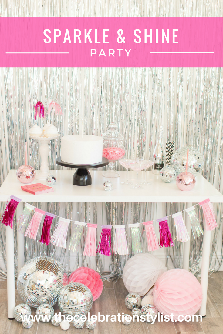 A Glam Sparkle and Shine Party by popular lifestyle blogger Celebration Stylist