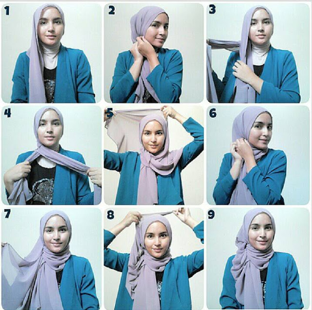 foto tutorial hijab 2017