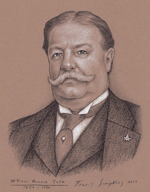 William Howard Taft. 27th President of the United States. Freemason. by Travis Simpkins