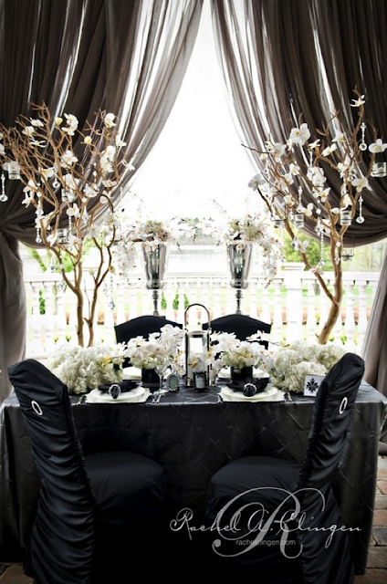 This would have to be one of the nicest White Silver Black weddings I