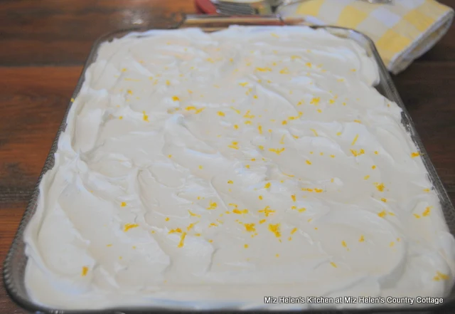 Lemon Surprise Cake at Miz Helen's Country Cottage