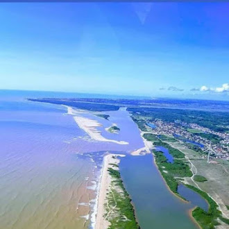 Nossa linda Foz do Rio Paraíba do Sul, lado Norte ,Gargaú, São Francisco de Itabapoana.