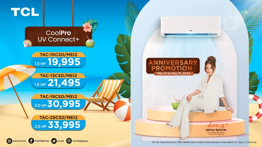Stay Cool this Summer with TCL's Exclusive Aircon Anniversary Promo!