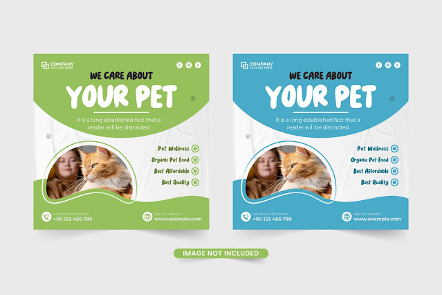 Animal veterinary social media post free download