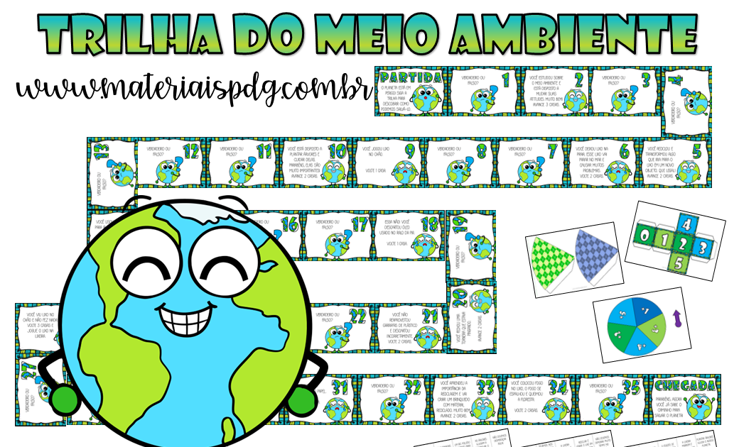 Jogo de trilha no Google Slides 