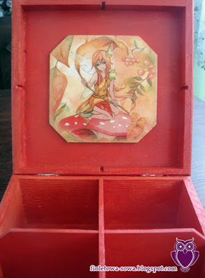 Decoupage tea box