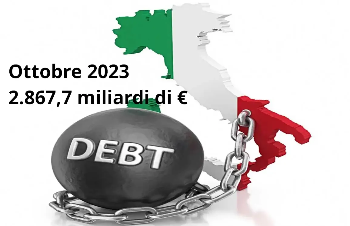 Debito pubblico italiano ottobre 2023