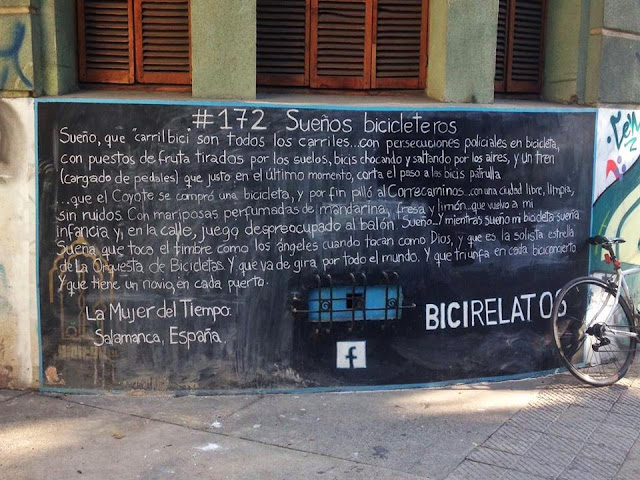 la mujer del tiempo, santiago de chile, salamanca en bici