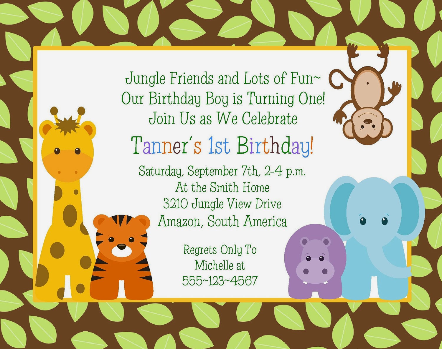 Download Animal Baby Shower Invitations in high resolution for free ...