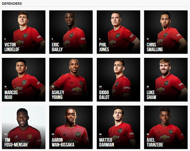 daftar pemain Manchester United