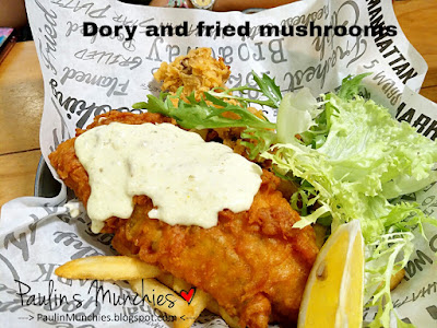Paulin's Munchies - Manhattan Fish Market at Marina Square - Dory and fried mushroom set