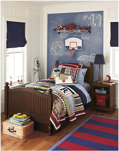 Young Boys Sports Bedroom Themes - Home Decorating Ideas