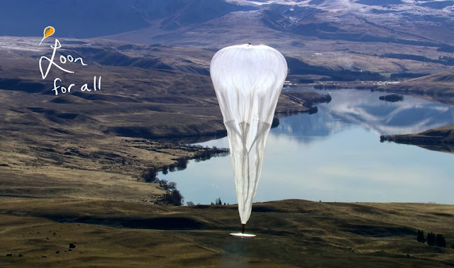 Google "Project Loon" balloon Sri Lanka for Internet testing