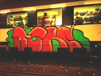 Unknown train graffiti