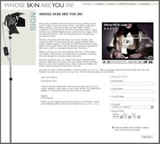 peta2's "Whose Skin Are You In" video