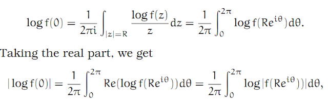 Complex Analysis: #30 Jensen`s Formula equation pic 5