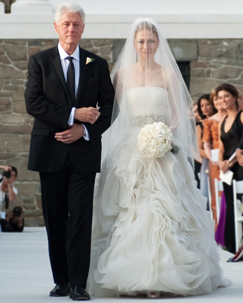 chelsea clinton wedding dresses. vera wang chelsea clinton