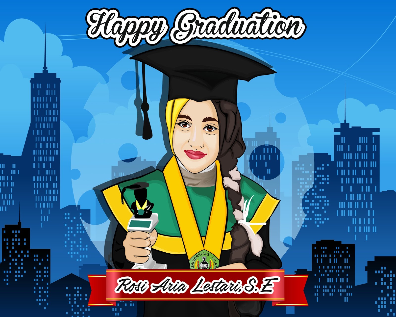 Vector Wisuda Keren Gua Kidi