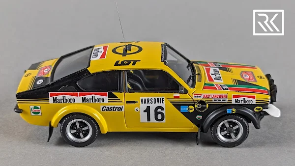 Zdjęcie modelu 1:43 Trofeu Scale Models Opel Kadett GT/E, Rallye Monte-Carlo 1977, Jerzy Landsberg / Marek Marek Muszyński