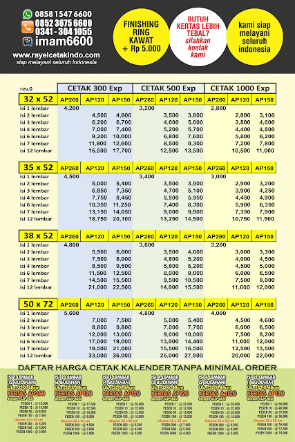 PERCETAKAN KALENDER 2017 MURAH