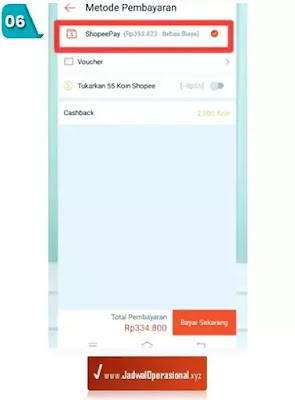 cara bayar easy cash lewat Shopee