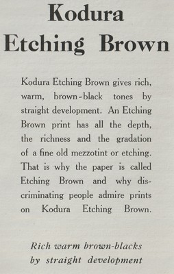 Kodak Kodura Etching Brown