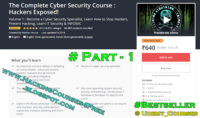 THE COMPLETE CYBER SECURITY COURSE : HACKERS EXPOSED! Free Download | Udemy Hacking Courses Free Download. THE COMPLETE CYBER SECURITY COURSE : HACKERS EXPOSED! free download, Ethical Cyber Security hacking courses free download, Udemy Cyber Security/hacking courses for free, Udemy courses free download, The complete Cyber Security & Hacking course free download in hindi.
