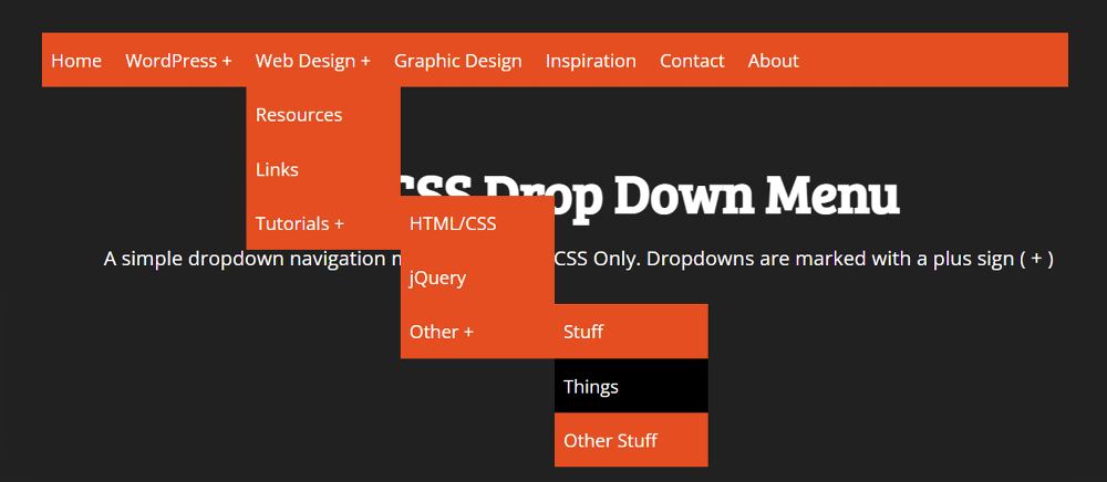 15+ Drop Down Navigation Menu HTML (Code + Demo) 