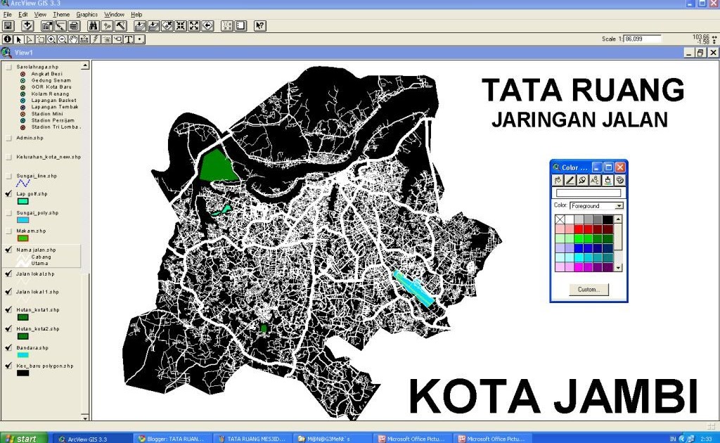 FORUM TATA RUANG TATA RUANG JARINGAN JALAN KOTA  JAMBI