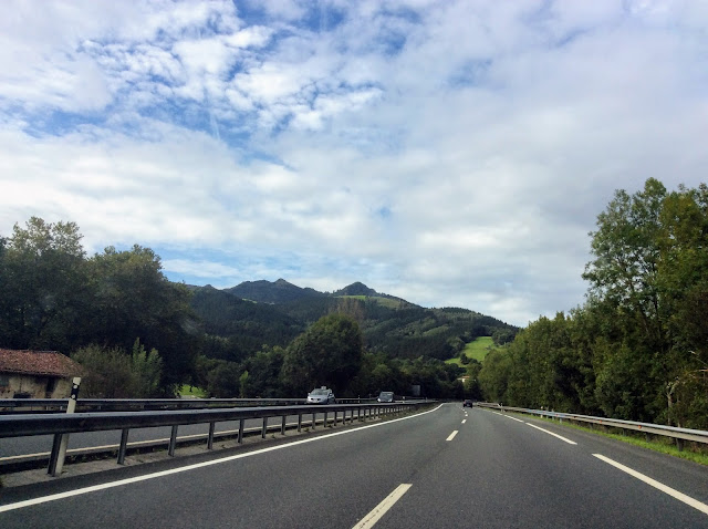 Driving the Pyrenees. Jenny and John in France