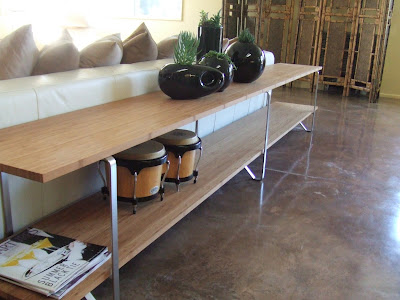 bamboo plywood sofa table