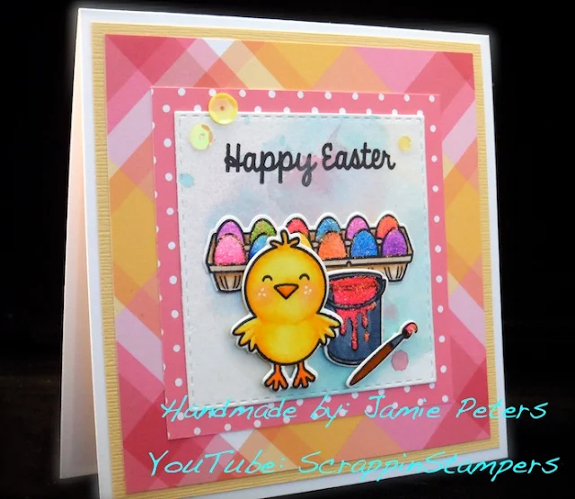 Sunny Studio Stamps: A Good Egg Easter Chick Card by Jamie Peters